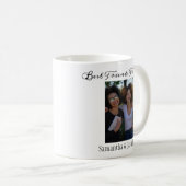 友最高の人African American Girls写真カスタム コーヒーマグカップ (正面右)