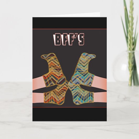 友最高の人BFFガールフレンズハローカード カード (正面)