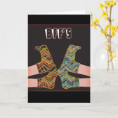 友最高の人BFFガールフレンズハローカード カード (黄色い花)