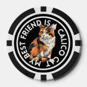 友最高の人Calico Cat ポーカーチップ (正面)
