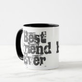 友最高の人Ever - 2トーンのコーヒーマグ マグカップ (正面左)