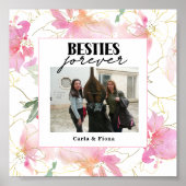 友最高の人PHOTO Gift Pink Poster ポスター (正面)