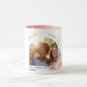 友最高の人photo pampasバラ金ゴールドピンク花模様 マグカップ (中央)