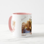 友最高の人photo pampasバラ金ゴールドピンク花模様 マグカップ (正面左)