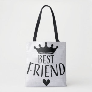友最高の人QUEENIE BEAR crownロゴtote トートバッグ