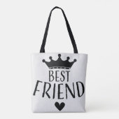友最高の人QUEENIE BEAR crownロゴtote トートバッグ (裏面)