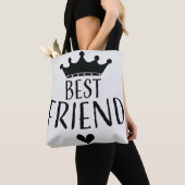 友最高の人QUEENIE BEAR crownロゴtote トートバッグ (クローズアップ)