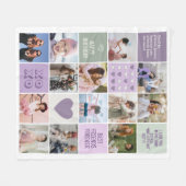 友最高の友の友情のベッティBFFフォトコラージュ フリースブランケット (正面(横))