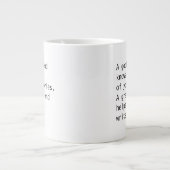 友最高の友のMUG w引用文 ジャンボコーヒーマグカップ (正面)