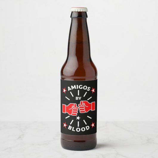 友最高の友アミゴス ビールラベル (正面)