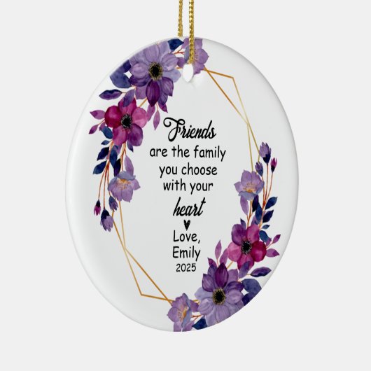 友最高の友クリスマス、友だちギフト、友だち セラミックオーナメント (右)