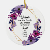 友最高の友クリスマス、友だちギフト、友だち セラミックオーナメント (正面)