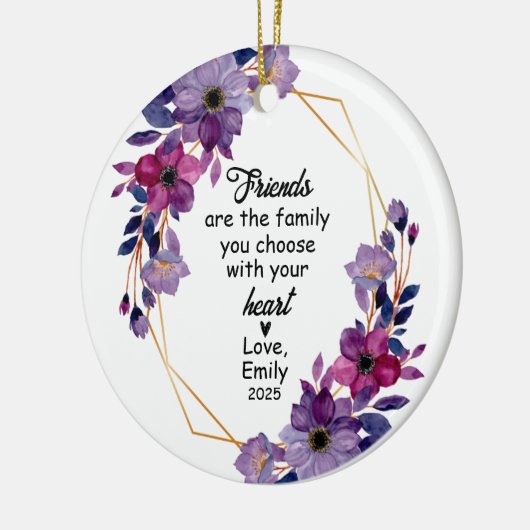 友最高の友クリスマス、友だちギフト、友だち セラミックオーナメント (左)