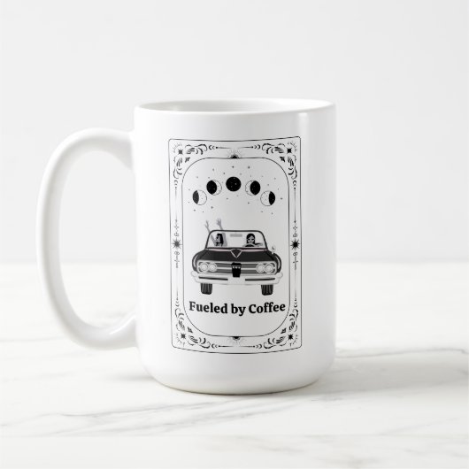 友最高の友コーヒー愛好家：星占い〔占星術の〕十二宮図ヨガ コーヒーマグカップ (左)