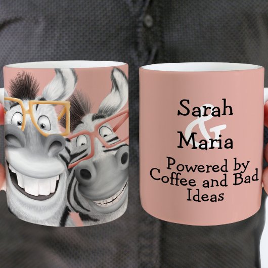 友最高の友ゼブラスおもしろい コーヒーマグカップ