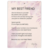 友最高の友勇気付けられる詩 クリップボード (裏面)