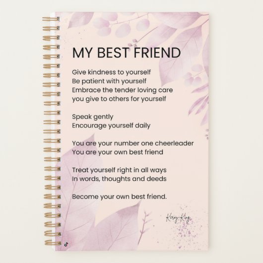 友最高の友勇気付けられる詩 プランナー手帳 (正面)