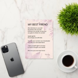 友最高の友勇気付けられる詩 箔グリーティングカード