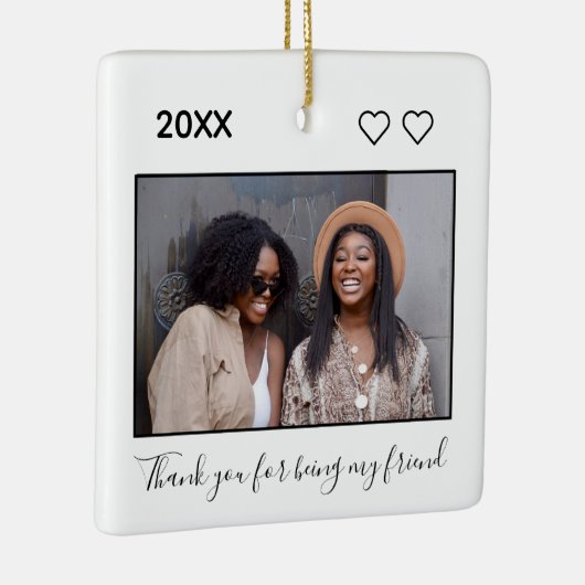 友最高の友姉妹の感謝カスタム セラミックオーナメント (右)