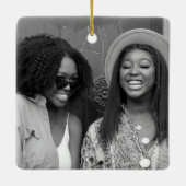 友最高の友姉妹の感謝カスタム セラミックオーナメント (裏面)