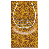 友最高の友引用文 スモールペーパーバッグ (裏面)