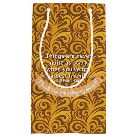 友最高の友引用文 スモールペーパーバッグ (正面)