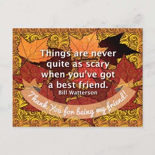 友最高の友引用文 ポストカード (正面)