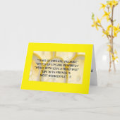 友最高の友誕生日の如し カード (黄色い花)