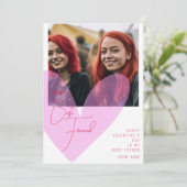 友最高の友bffハートバレンタインの写真 シーズンカード (スタンド正面)