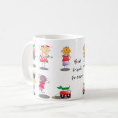 友最高の女の子コーヒーマグ コーヒーマグカップ (正面左)