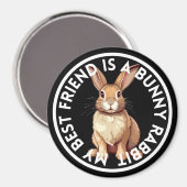 友最高の女ウサギ マグネット (正面/裏面)