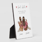 友最高の板パーソナライズされた フォトプラーク (側面)