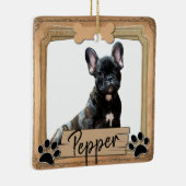 友最高の犬の写真 セラミックオーナメント (右)