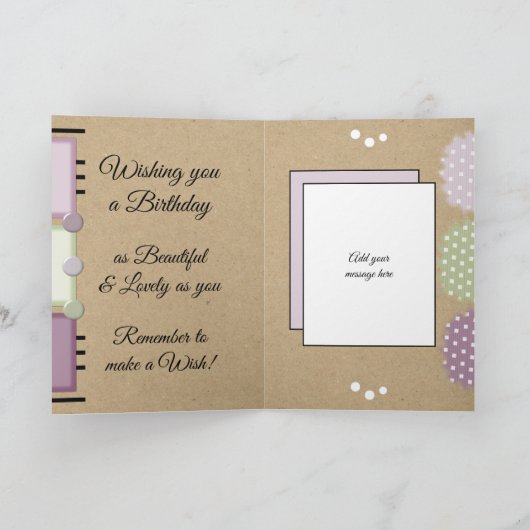 友最高の生誕生月 カード (内部)