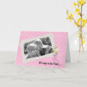 友最高の誕生日ユーモア カード (黄色い花)