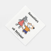 友最高の達が手を握る スタンダードランチョンナプキン (角)