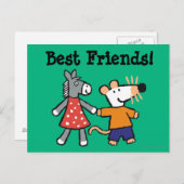 友最高の達が手を握る ポストカード (正面/裏面)