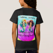 友最高の達の人魚Tシャツ Tシャツ (裏面)