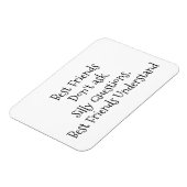 「友最高の達は頼間抜け.....」 ことわざ マグネット (左側)