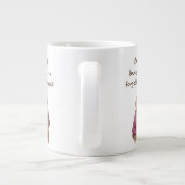 友最高の達テディベア愛感動的 ジャンボコーヒーマグカップ (裏面)