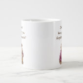 友最高の達テディベア愛感動的 ジャンボコーヒーマグカップ (正面)