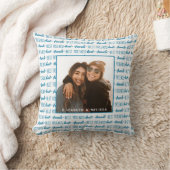 友最高の達トレンディーティール(緑がかった色)友情の写真 クッション (ブランケット)