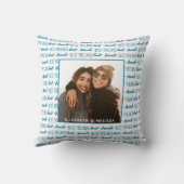 友最高の達トレンディーティール(緑がかった色)友情の写真 クッション (裏面)