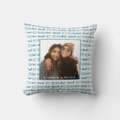 友最高の達トレンディーティール(緑がかった色)友情の写真 クッション (正面)