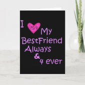 **友最高の達**誕生日 カード (正面)