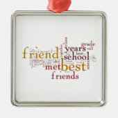 **友最高の達**金属オーナメント メタルオーナメント (正面)