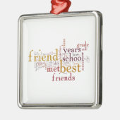 **友最高の達**金属オーナメント メタルオーナメント (左)