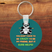 友熱狂する人 キーホルダー (正面)