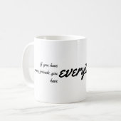 友熱狂する人 コーヒーマグカップ (正面左)