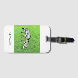 友素晴らし人、かわいいハッピーシマウマ ラゲッジタグ